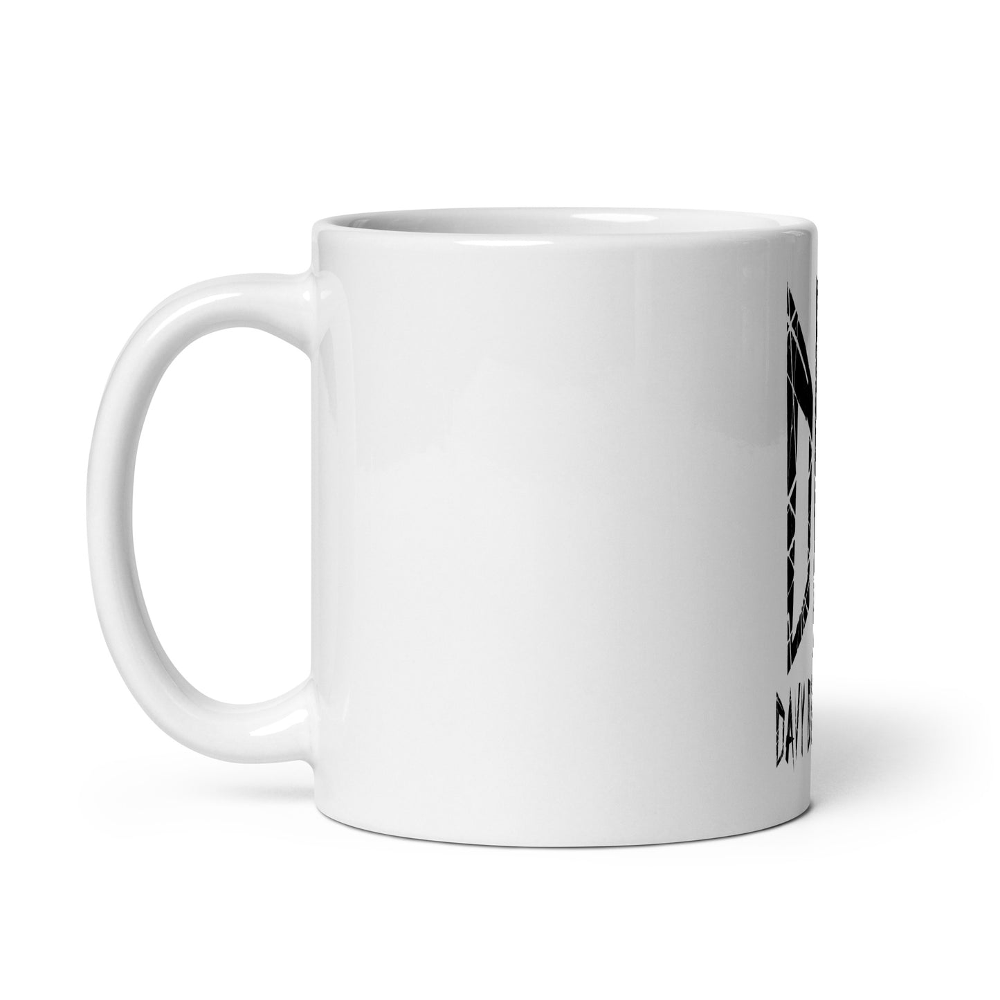 White glossy mug